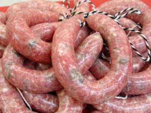 Botifarra de vedella amb bolets