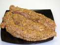 Llaminera adobada amb mostassa